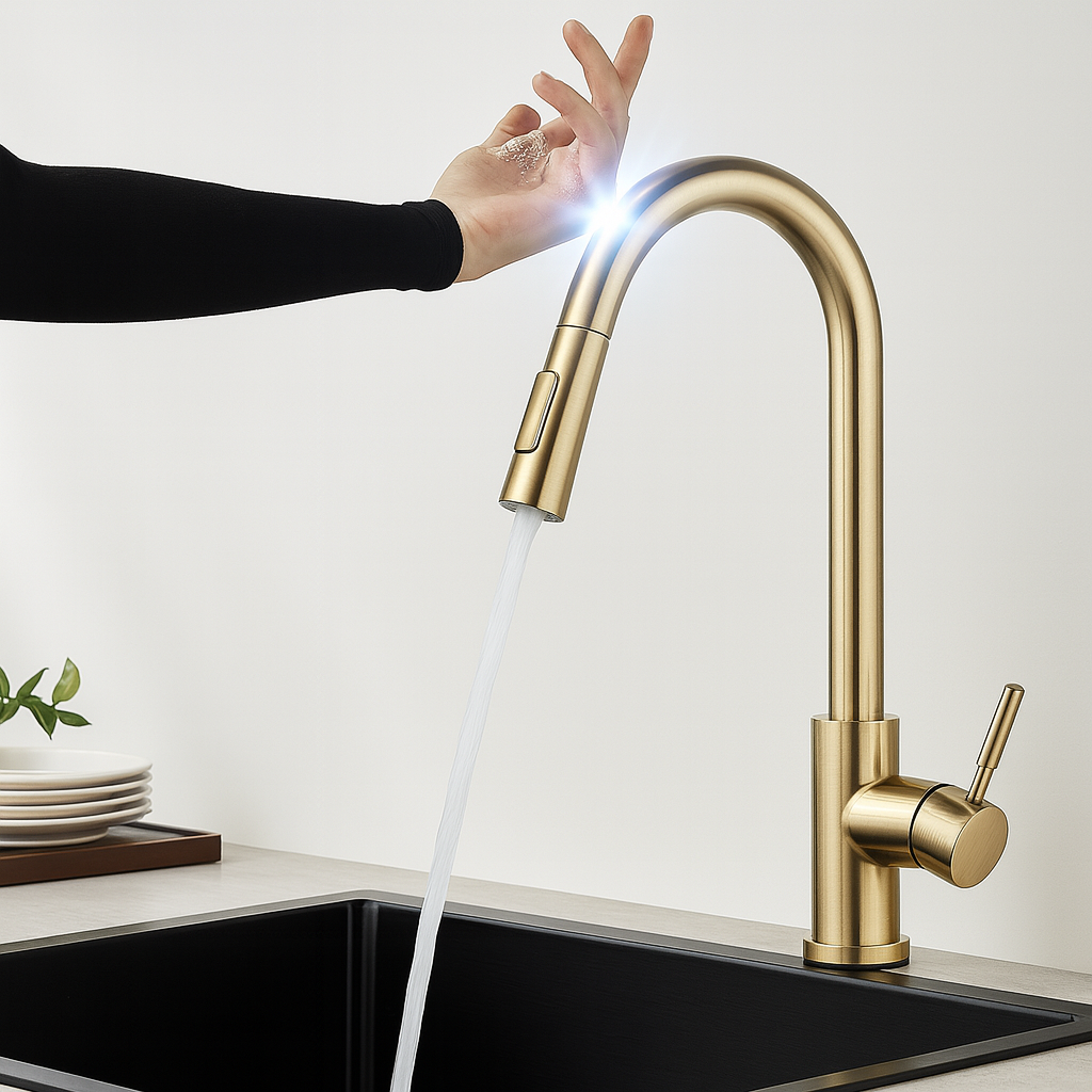 HydroSense SmartTap™ - Bateria kuchenna indukcyjna z czujnikiem dotyku