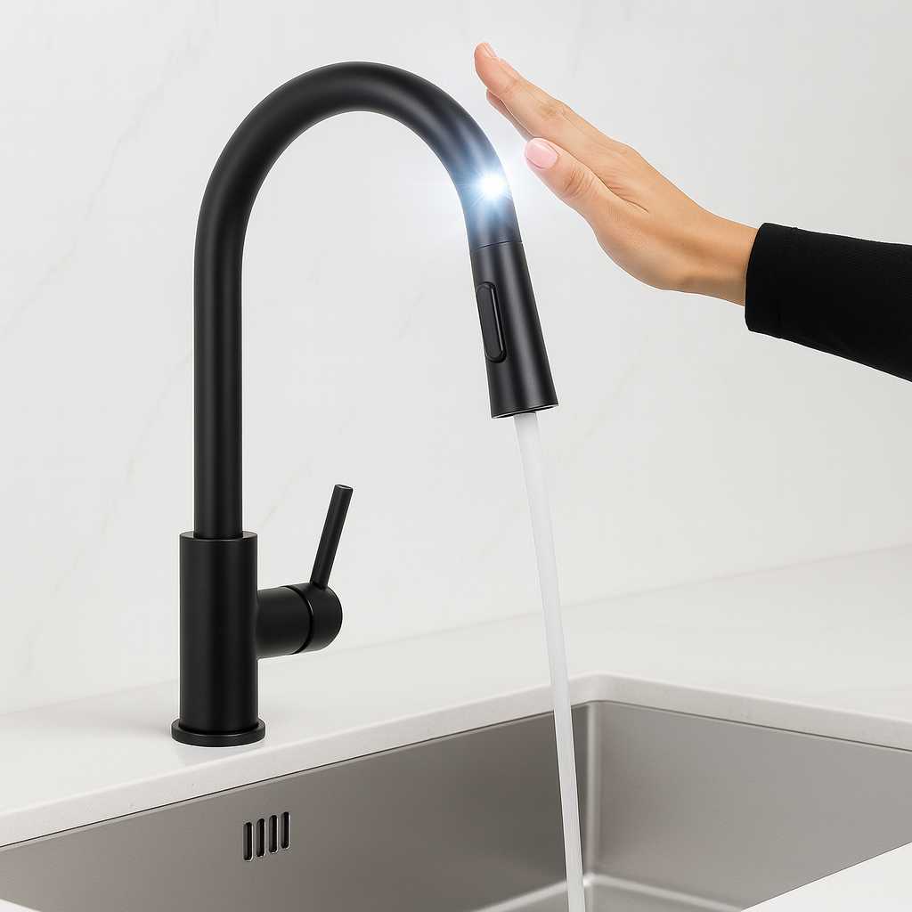 HydroSense SmartTap™ - Bateria kuchenna indukcyjna z czujnikiem dotyku